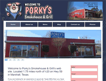 Tablet Screenshot of porkysmokehouse.com